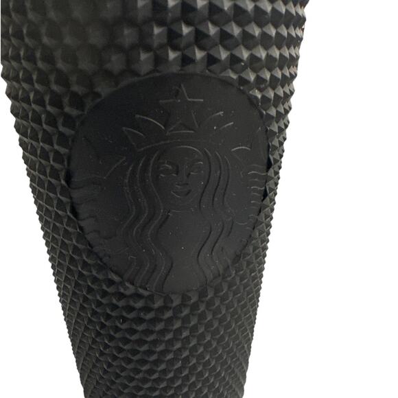 Starbucks Matte Black Studded Cold Cup 24oz Tumbler w/ Straw – Limited Edition - Picture 2 of 5